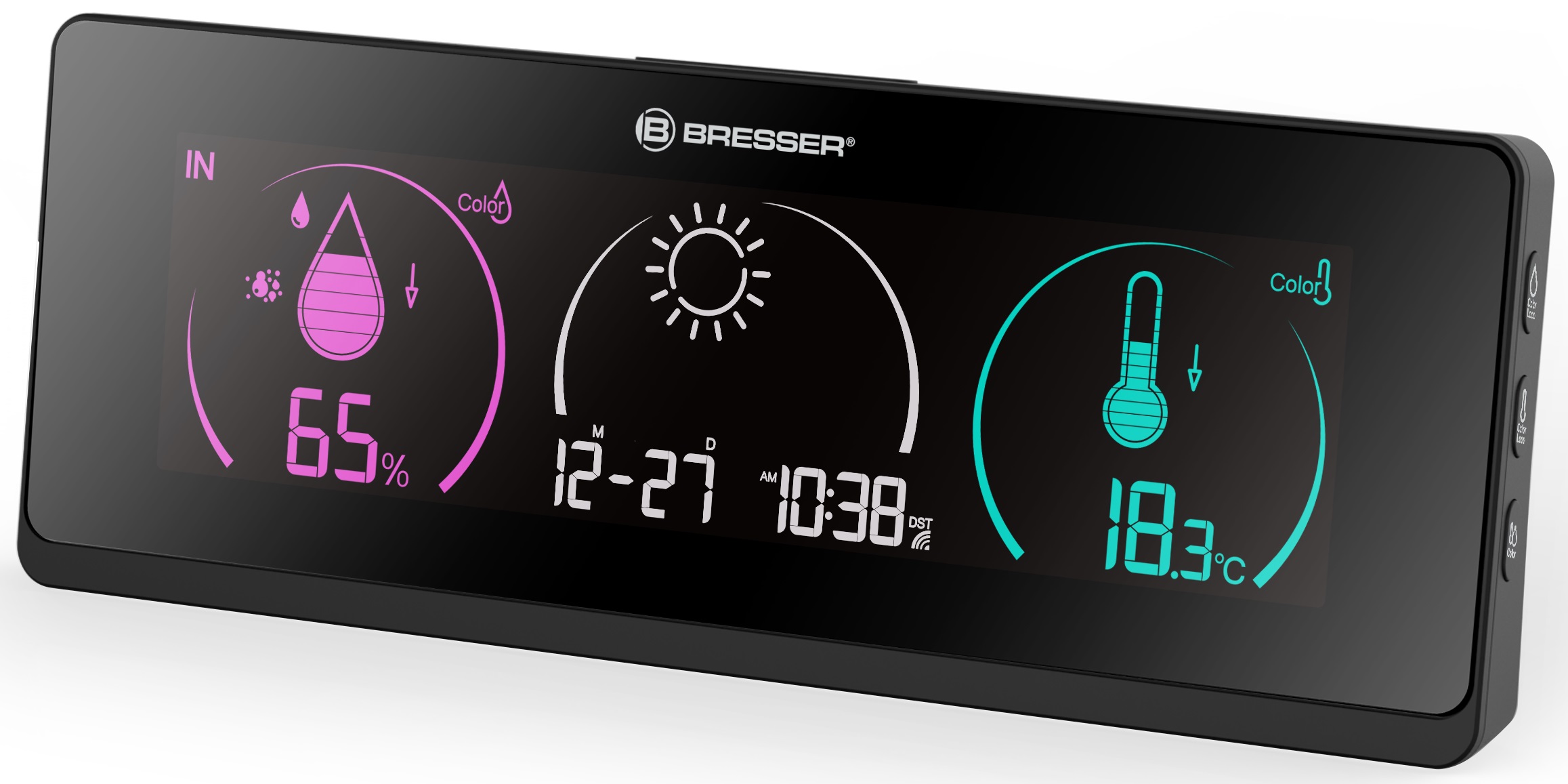 Station météo BRESSER ClimaTrend Life avec écran en couleur