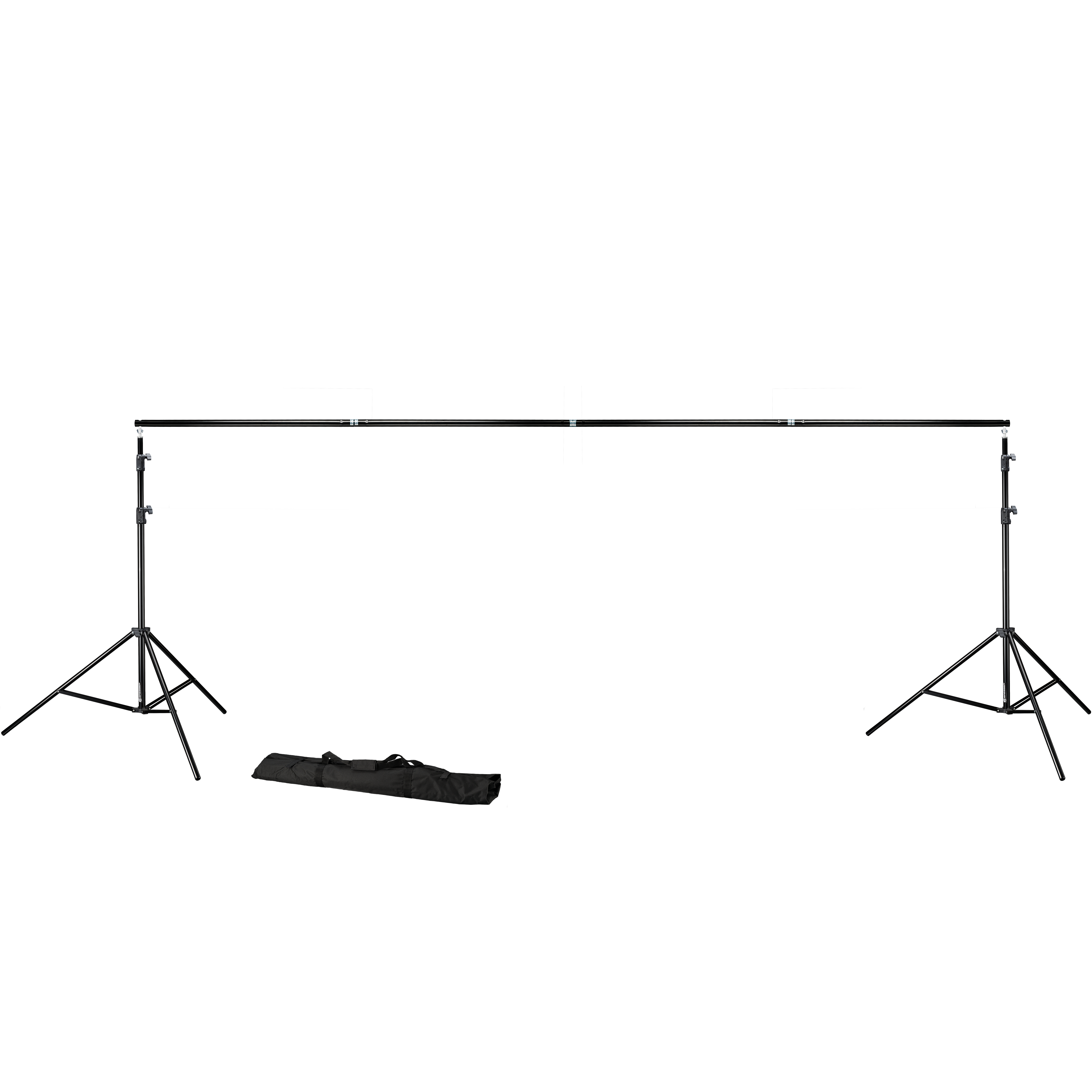 BRESSER BR-D23 Support de Fond de Studio + Fond de Studio en Tissu 3 x 6m Noir