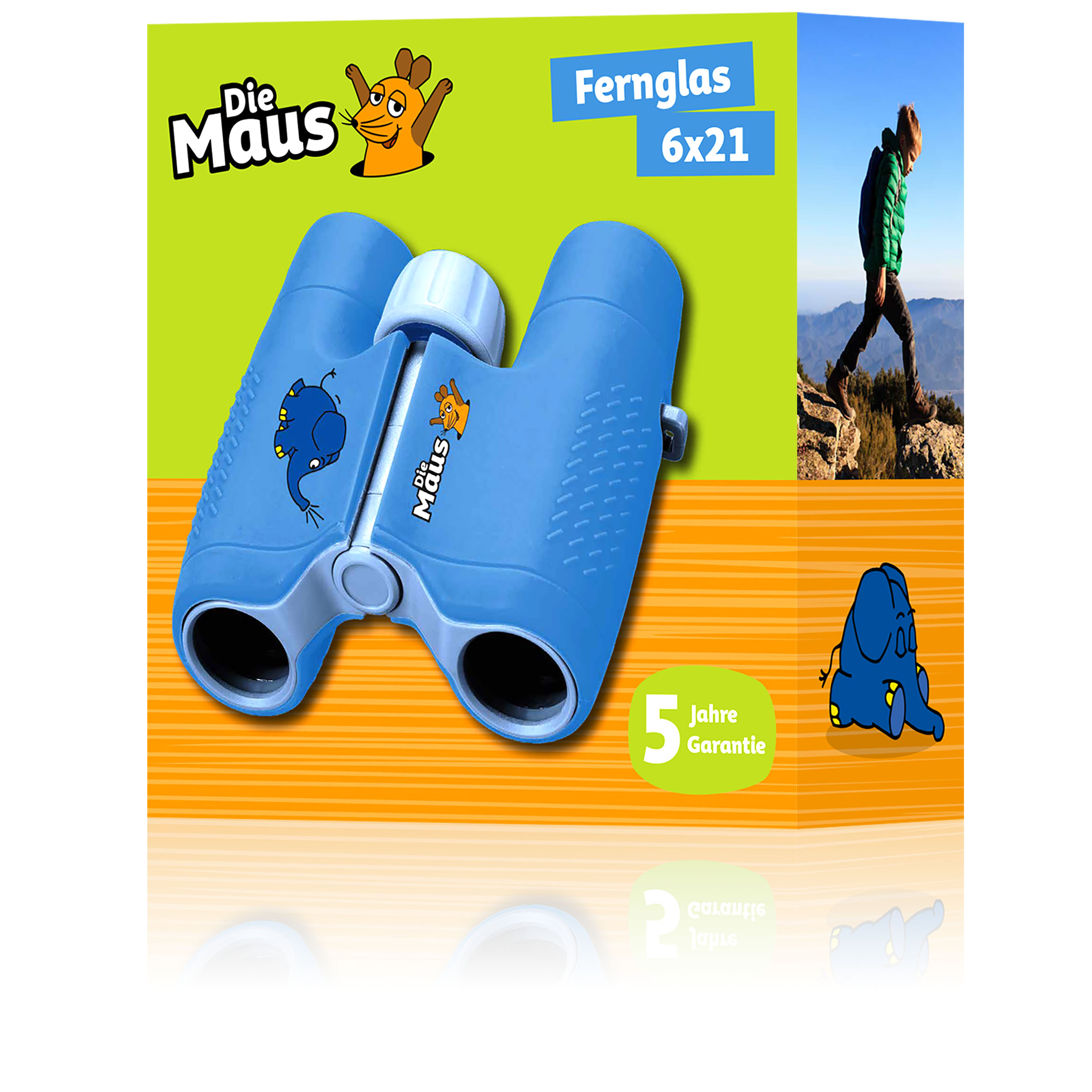 Jumelles pour enfants DieMaus 6x21 avec sac