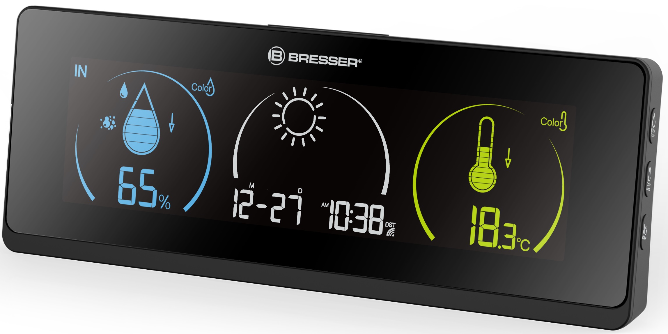 Station météo BRESSER ClimaTrend Life avec écran en couleur