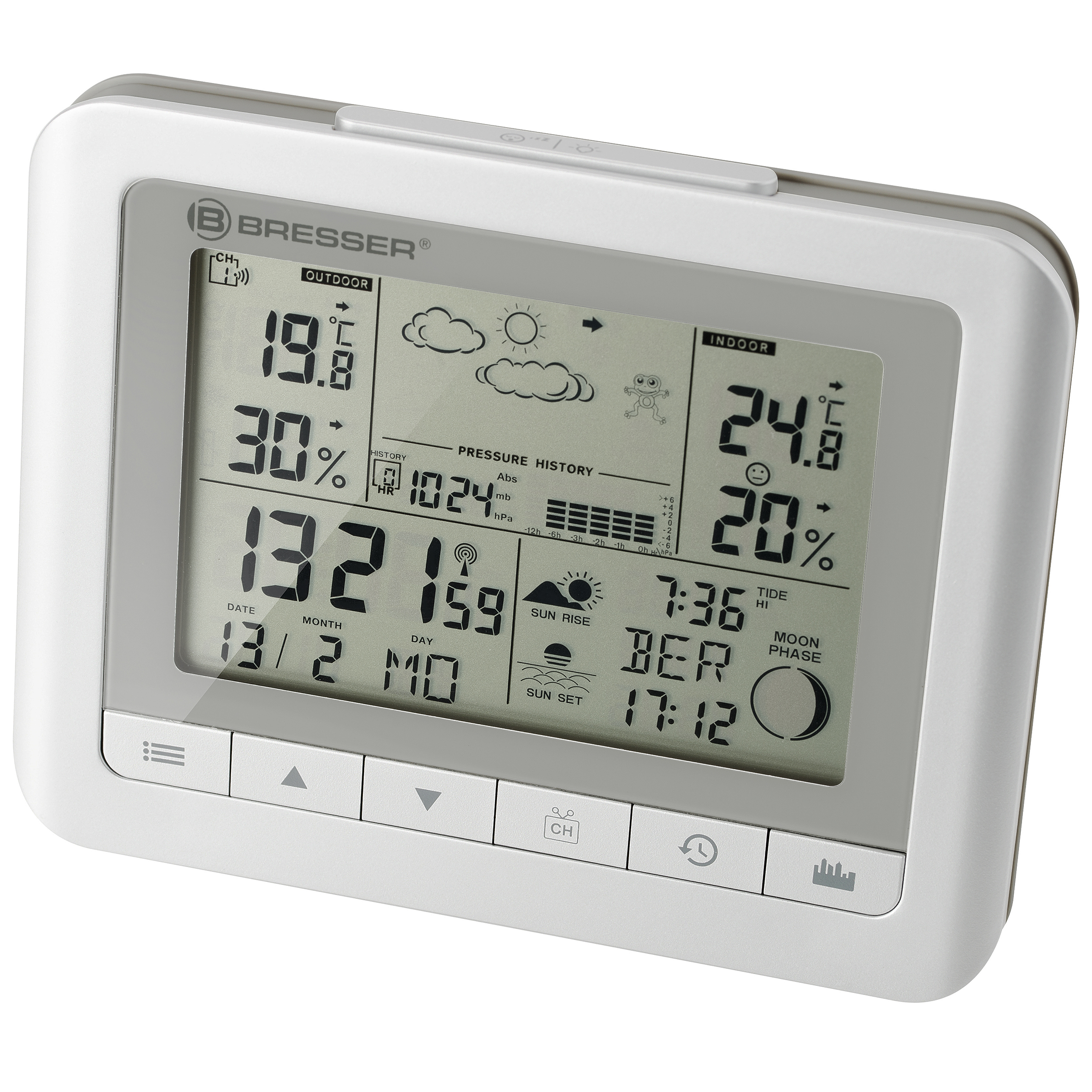 BRESSER Clima Trend WF station météo blanc set de 2 pièces