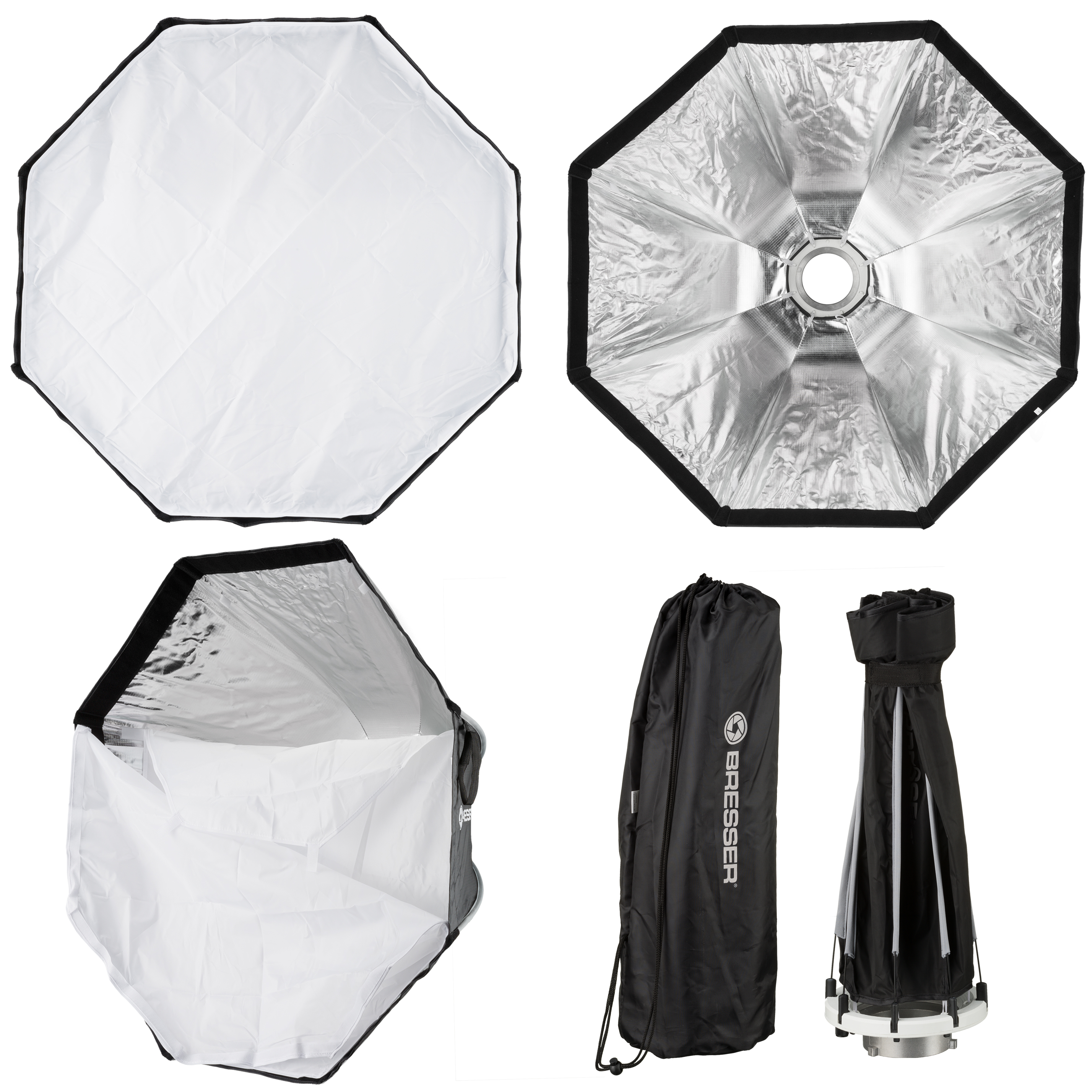 Softbox octogonale BRESSER Super Quick 65cm pour Flash Cobra