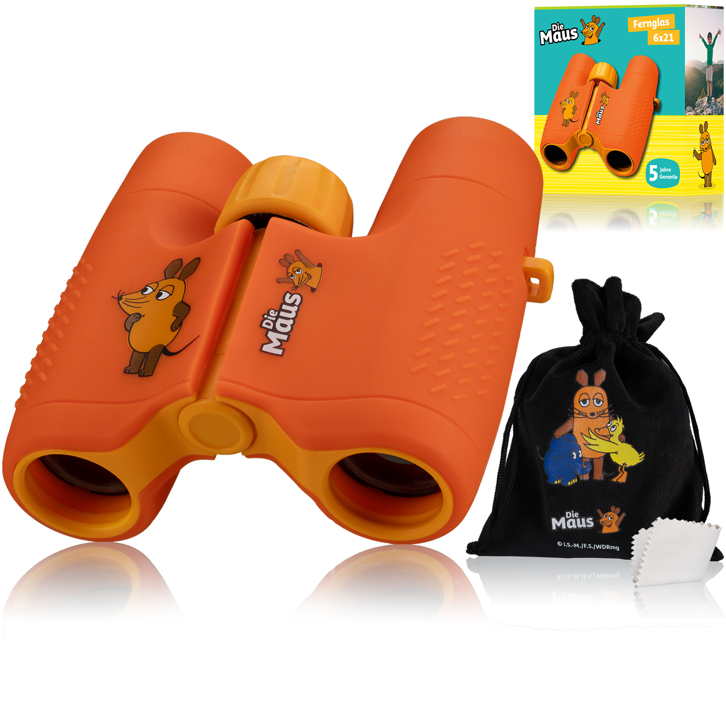 Jumelles pour enfants DieMaus 6x21 avec sac