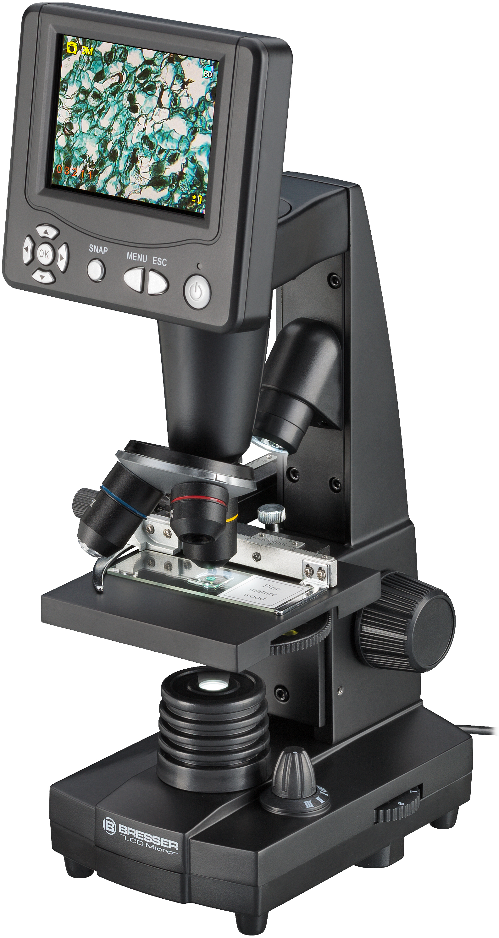 BRESSER Microscope d'enseignement LCD 8.9cm (3.5")