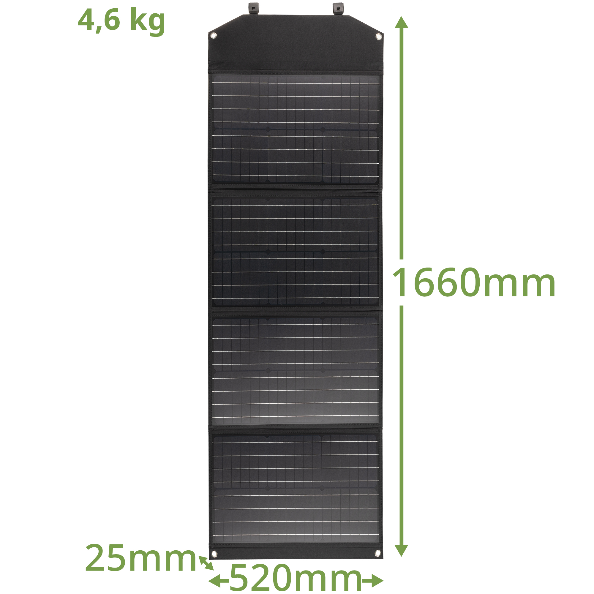 Chargeur solaire portable BRESSER 120 Watt avec port USB et connecteur d’alimentation