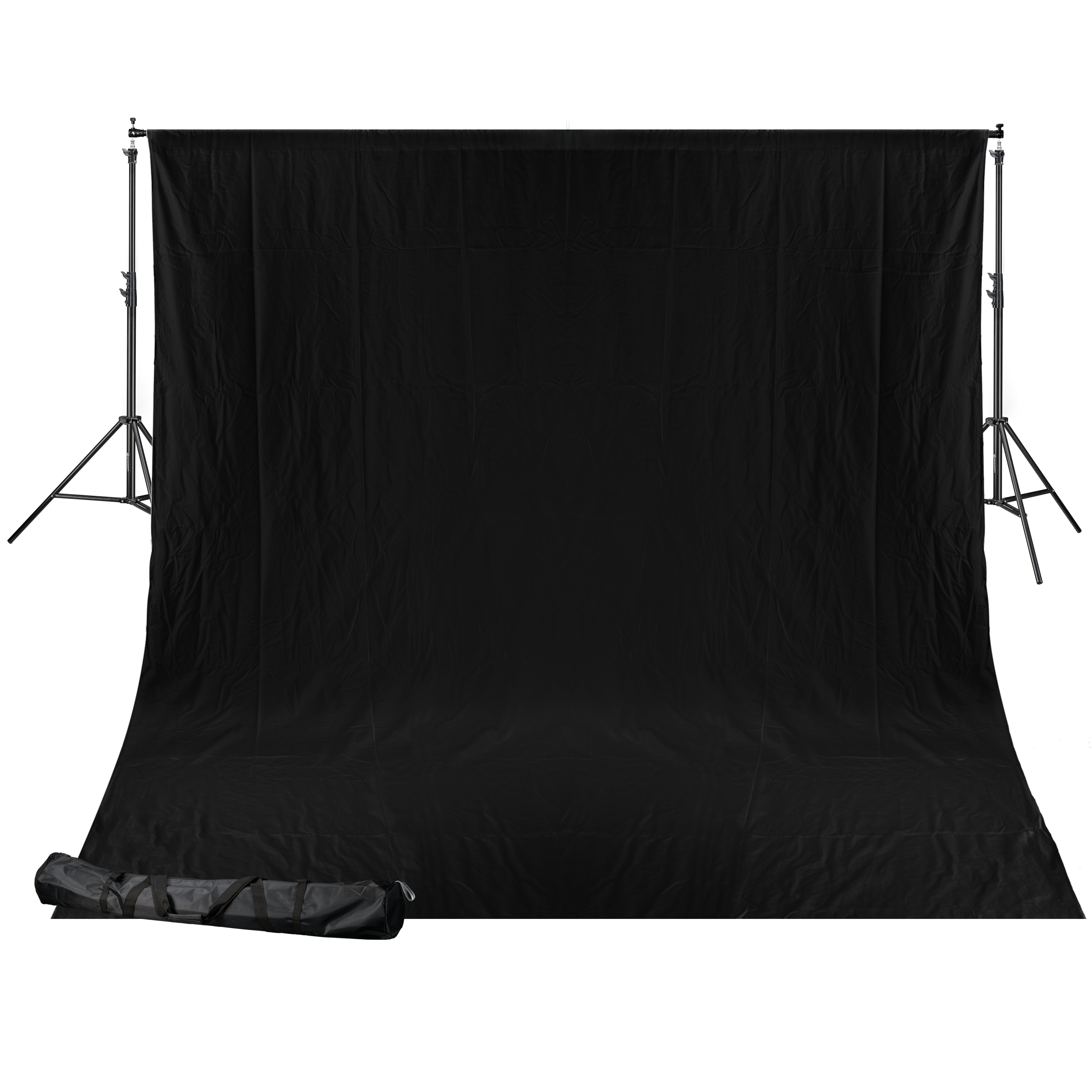 BRESSER BR-D24 Système de fond + fond tissu 2,5 x 3m Noir