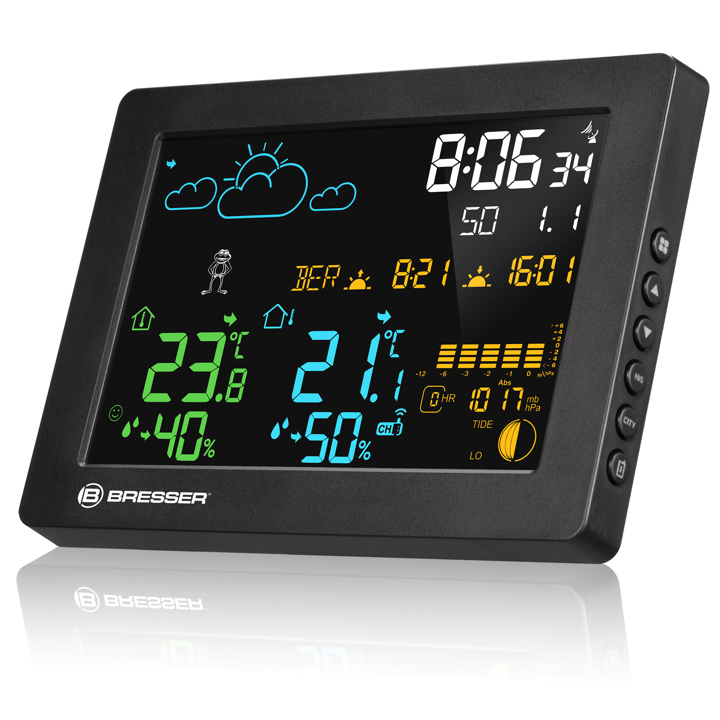 BRESSER MeteoTemp Baro HZ Farbwetterstation (Refurbished)