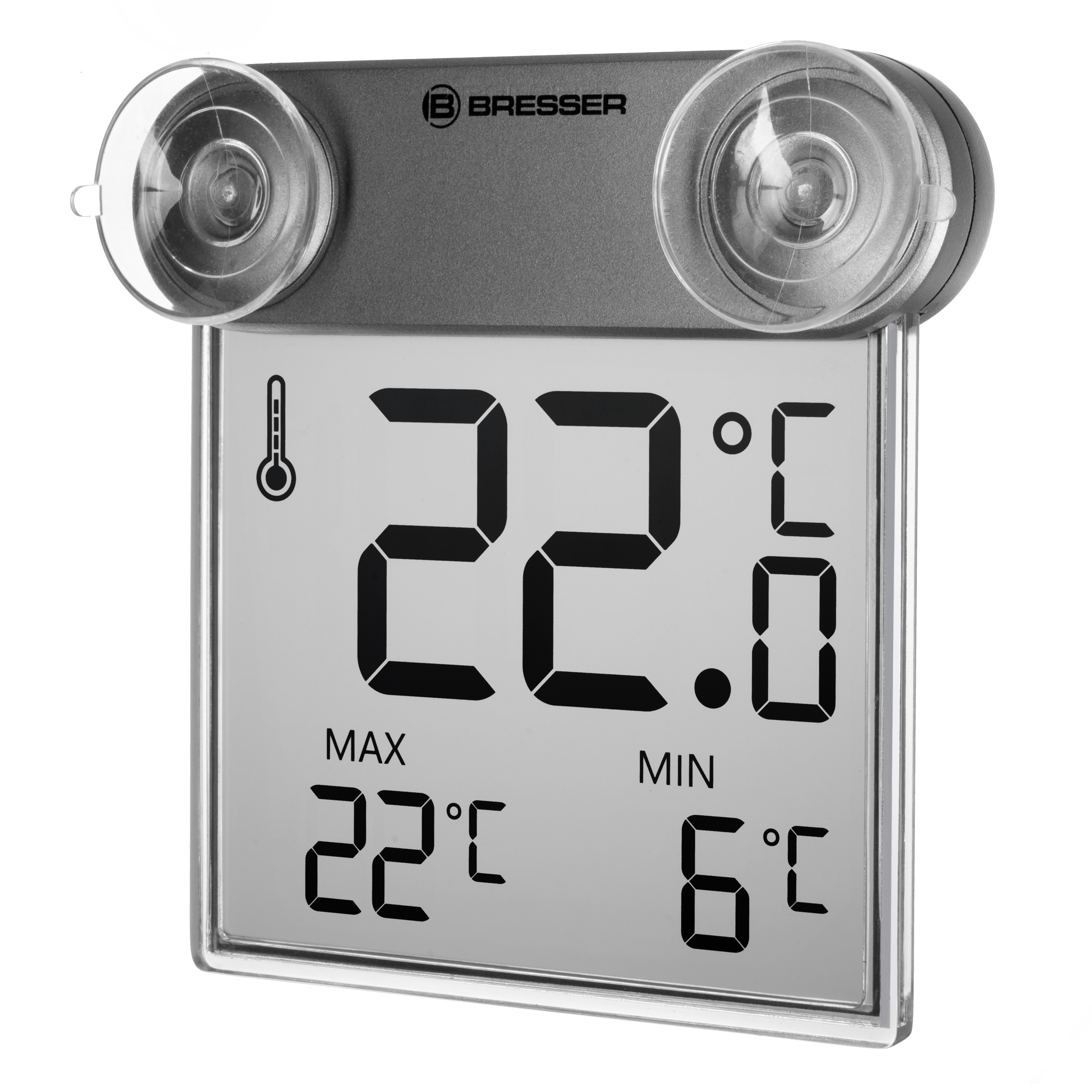 BRESSER Thermomètre de Fenêtre Translucidus WT