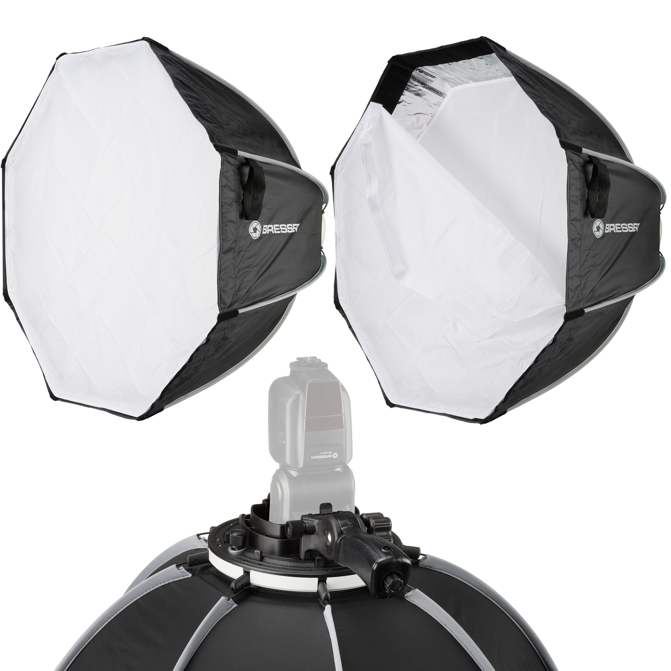 Softbox octogonale BRESSER Super Quick 90cm pour Flash Cobra