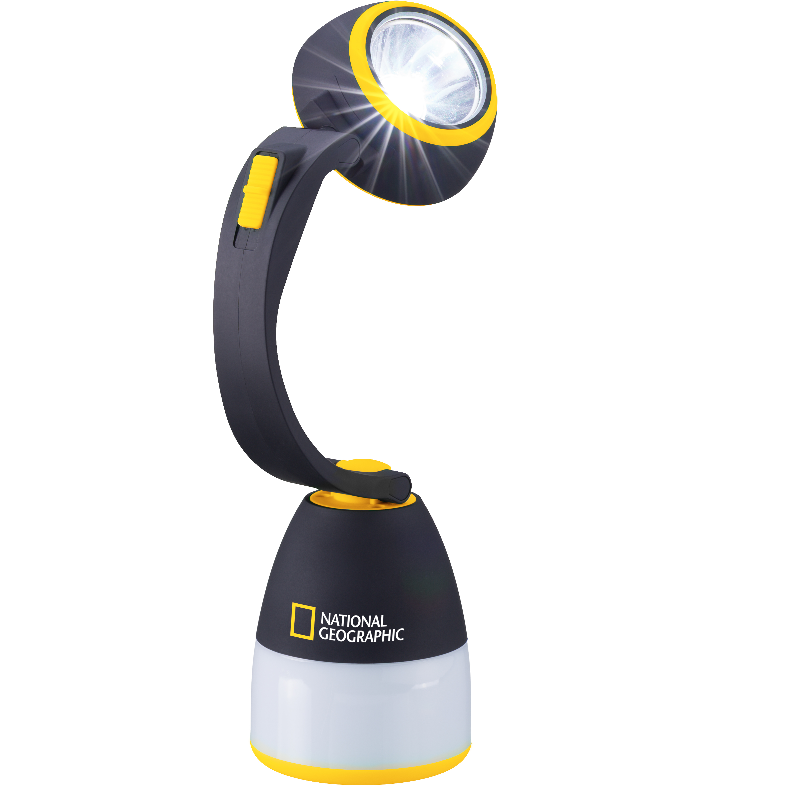 Lampe Outdoor 3en1 NATIONAL GEOGRAPHIC Lanterne, Lampe de Poche, Lampe de Table