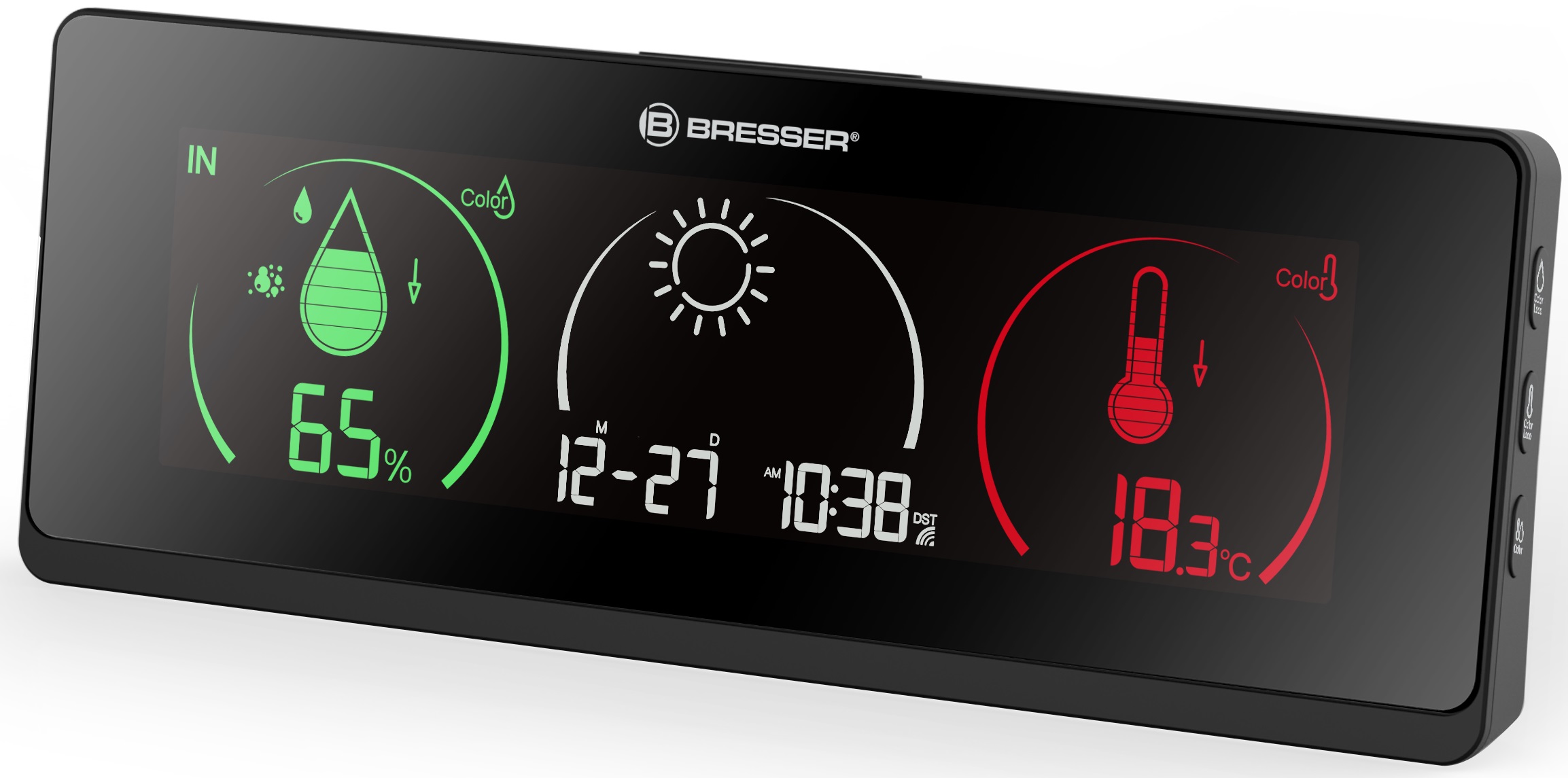 Station météo BRESSER ClimaTrend Life avec écran en couleur