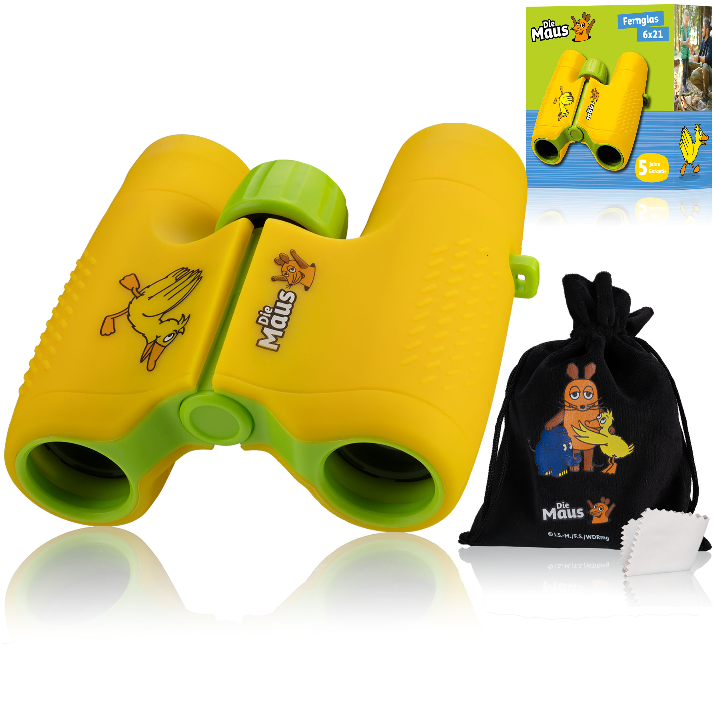 Jumelles pour enfants DieMaus 6x21 avec sac