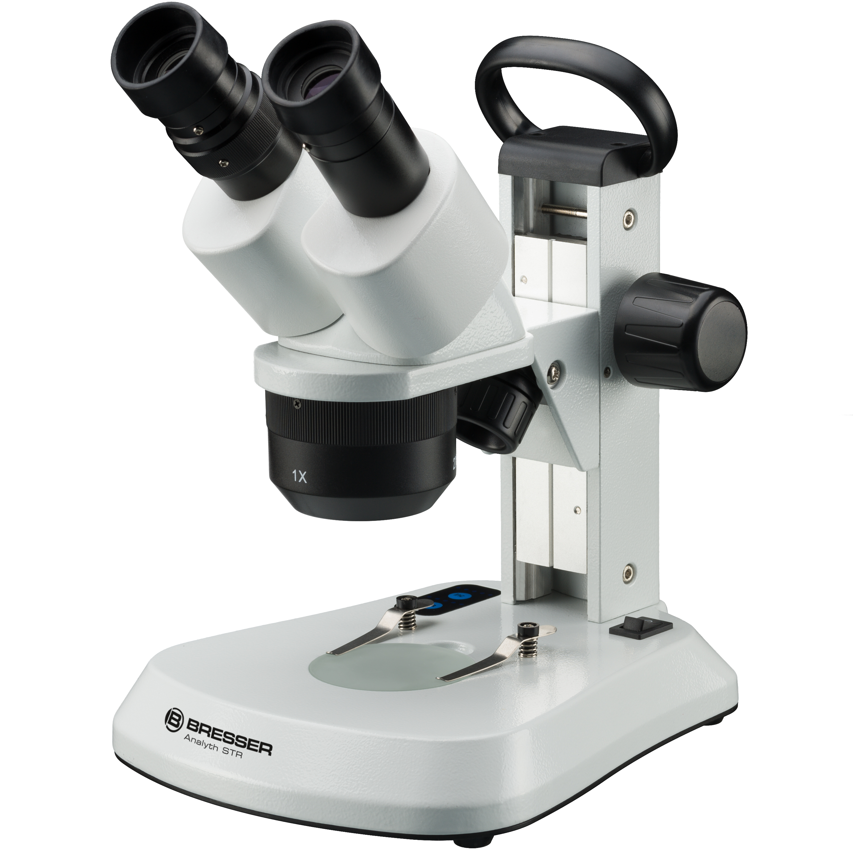 BRESSER Analyth STR 10x - 40x Microscope stéréo à lumière réfléchie et transmise avec microoculaire caméra oculaire Full HD