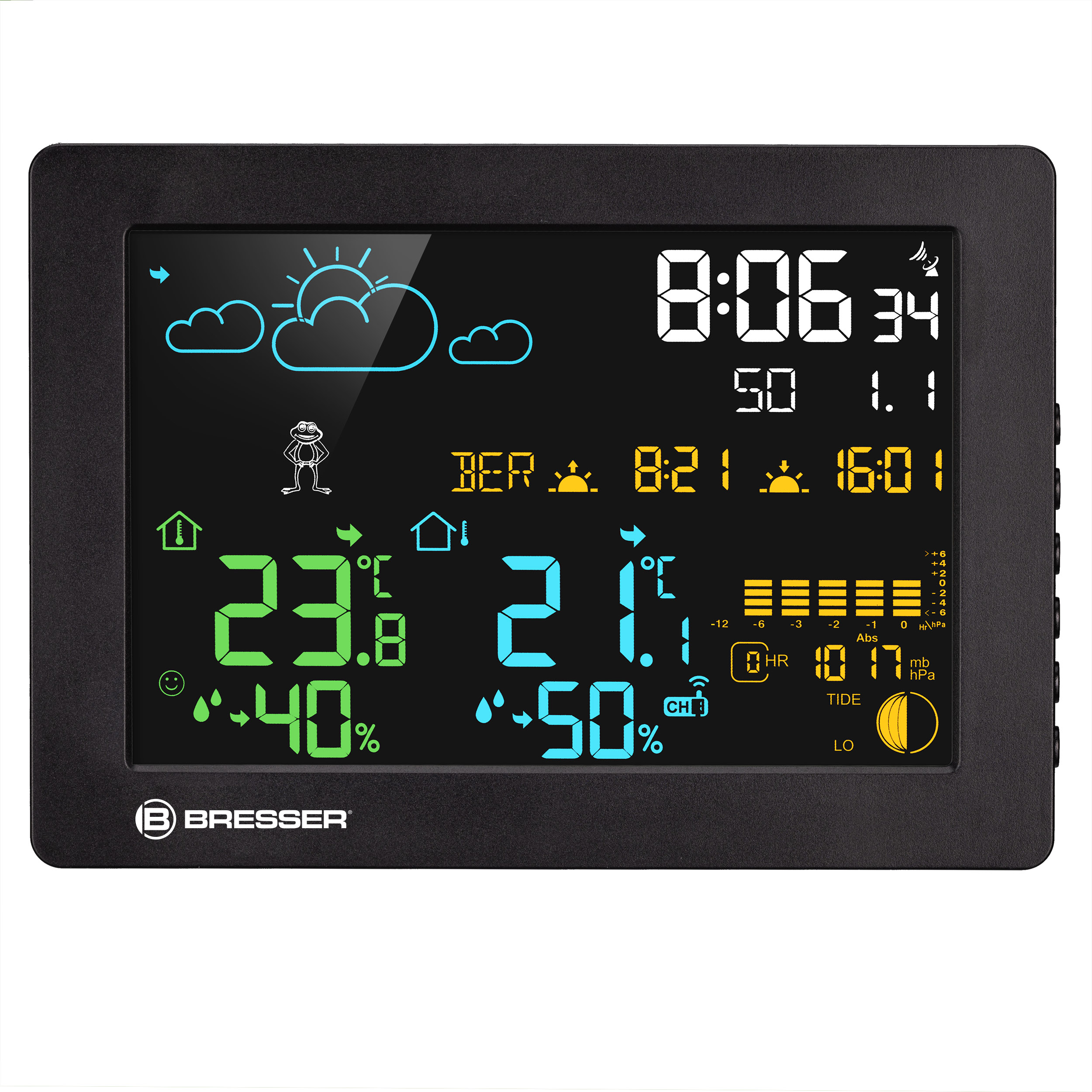 BRESSER MeteoTemp Baro HZ Farbwetterstation (Refurbished)