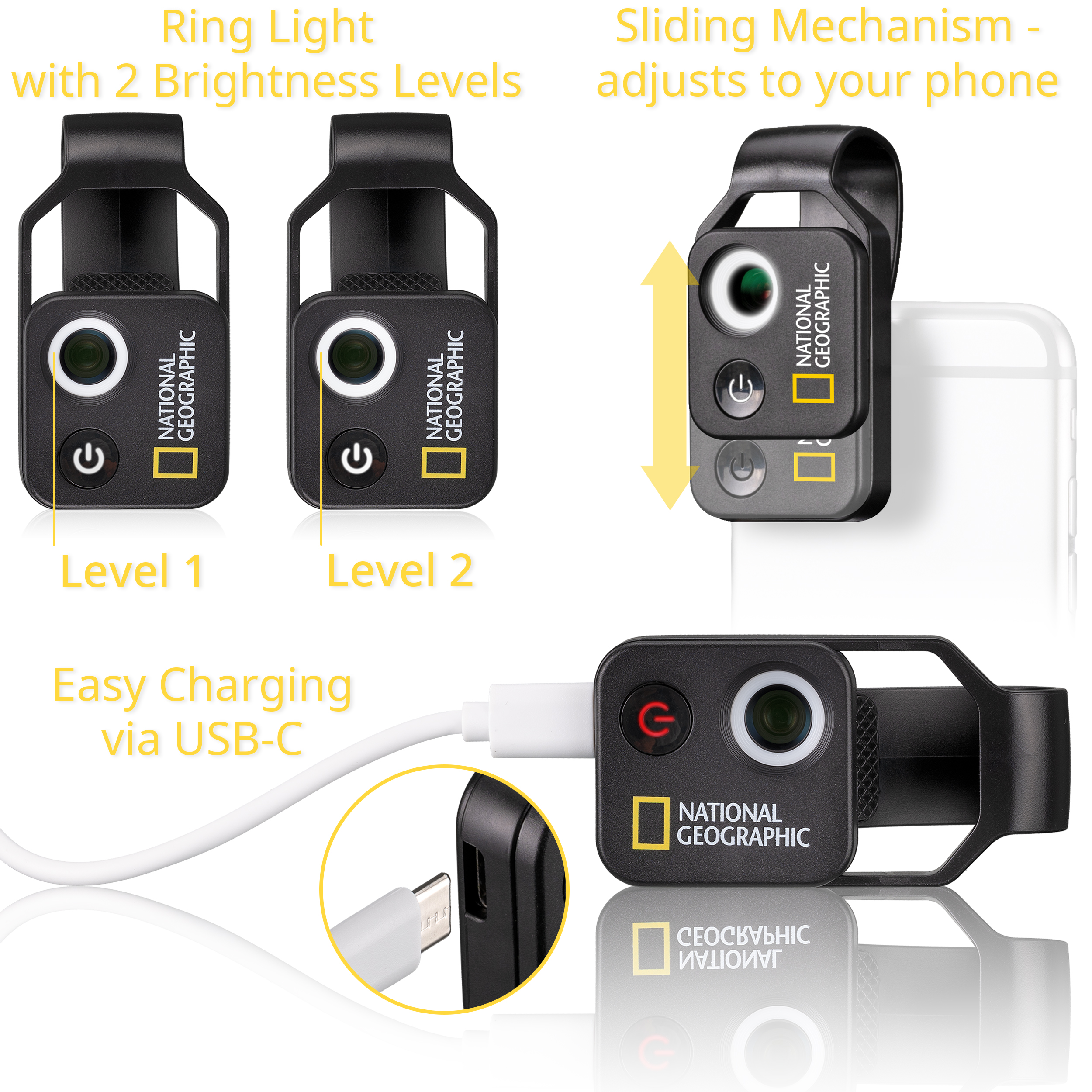 NATIONAL GEOGRAPHIC 200x Microscope portable avec CPL 