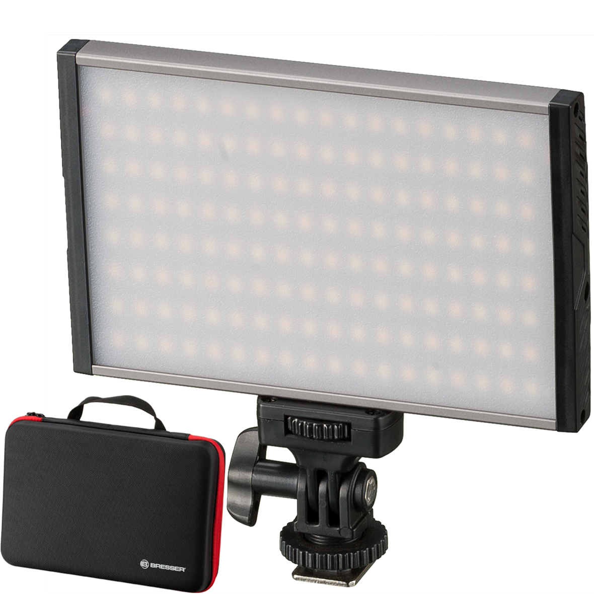 Torche LED Vidéo BRESSER PT Pro 15B Bi-Color avec Étui