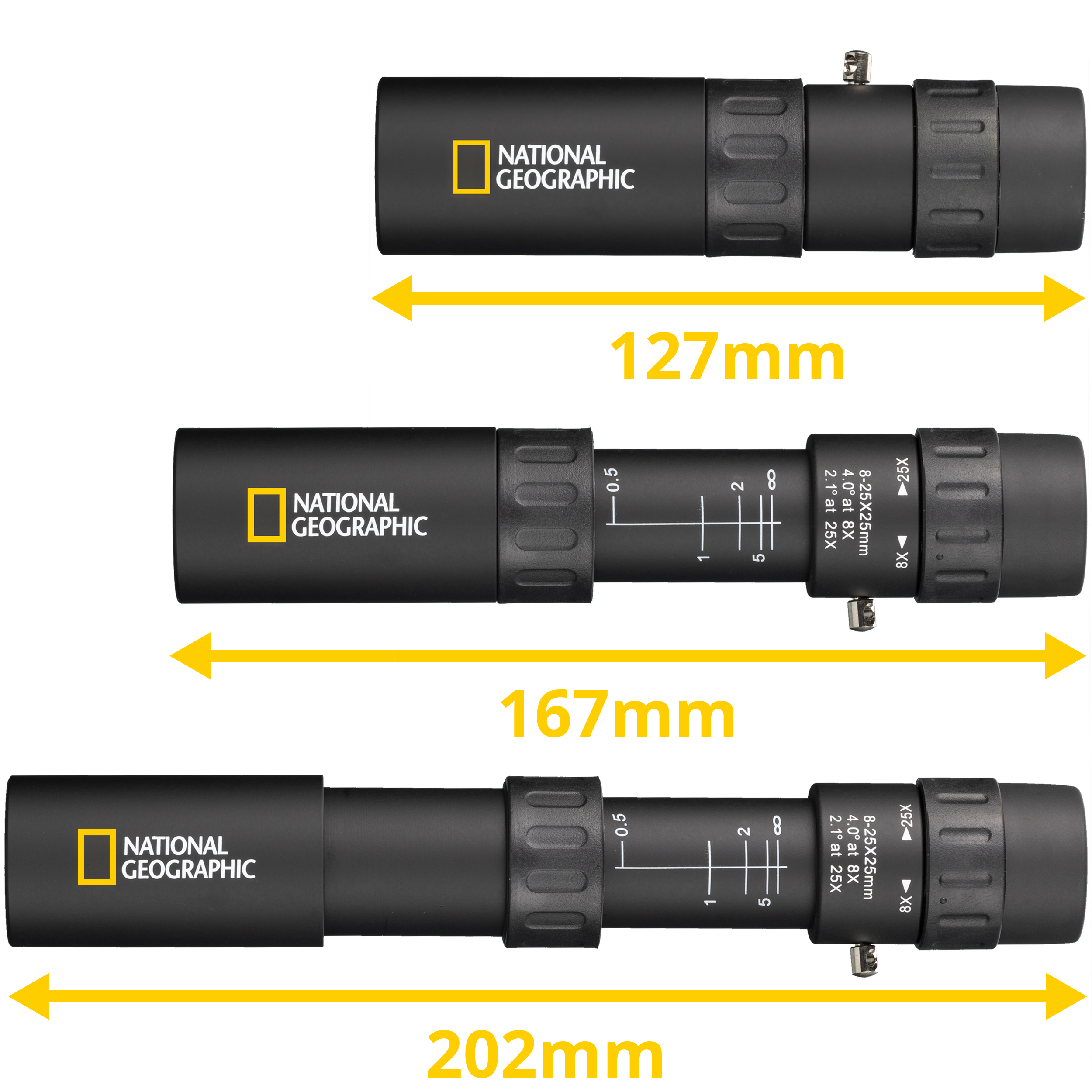 Monoculaire Zoom 8-25x25 NATIONAL GEOGRAPHIC