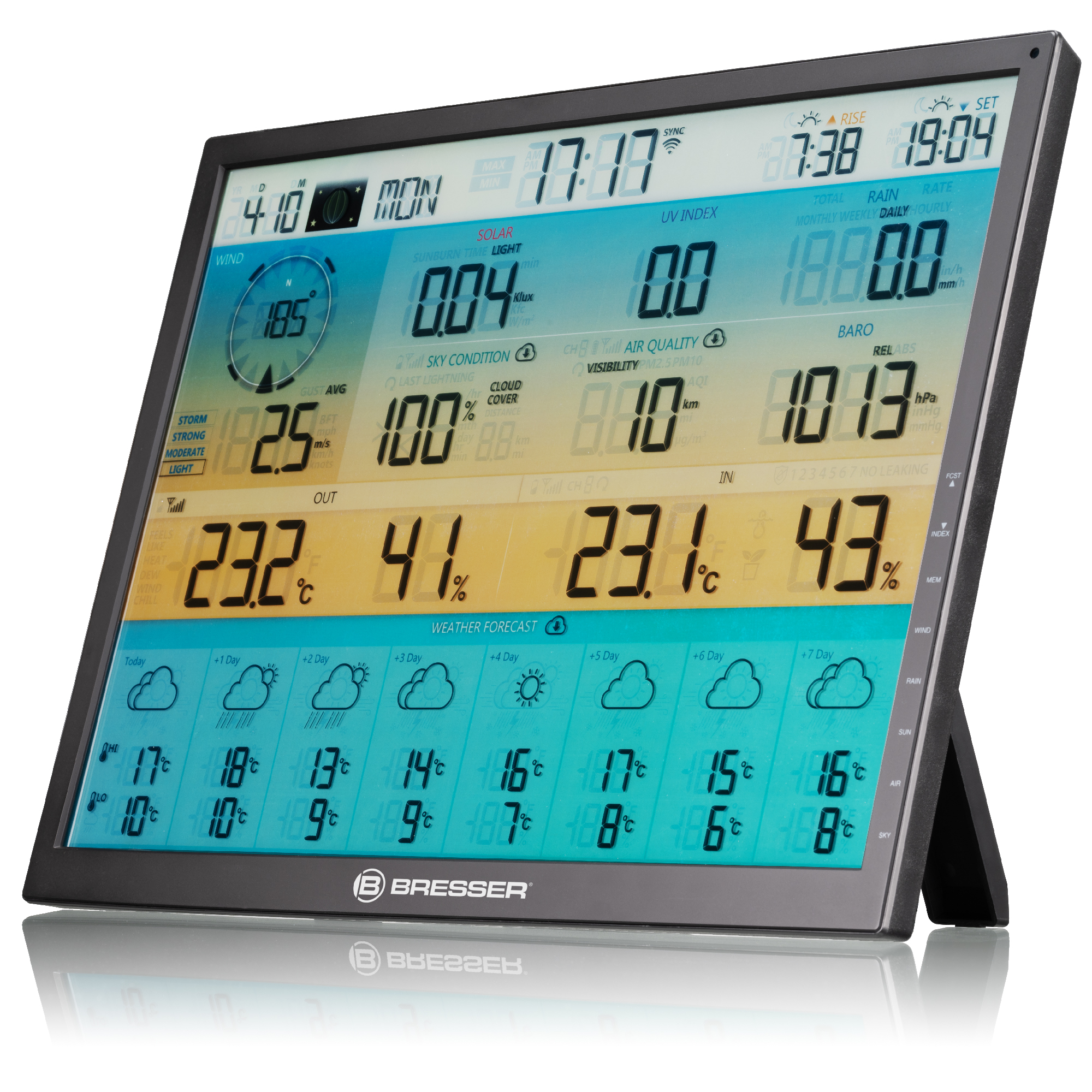 BRESSER station de base supplémentaire / de remplacement pour 7003230 8-Tage 4CAST XL WLAN-Wetter-Center