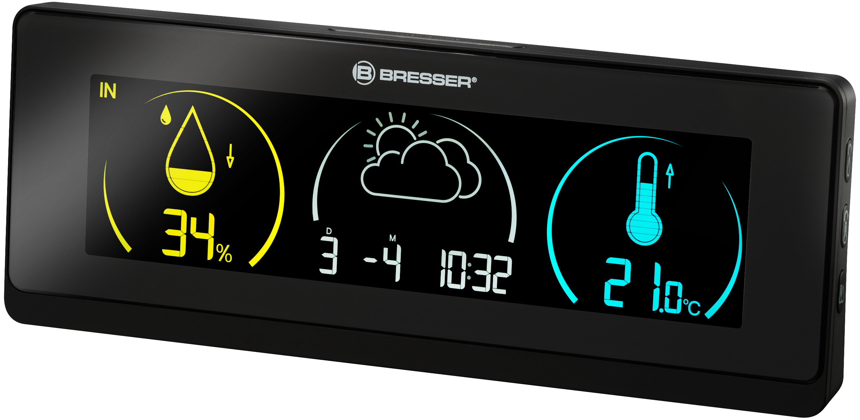 Station météo BRESSER ClimaTrend Life avec écran en couleur