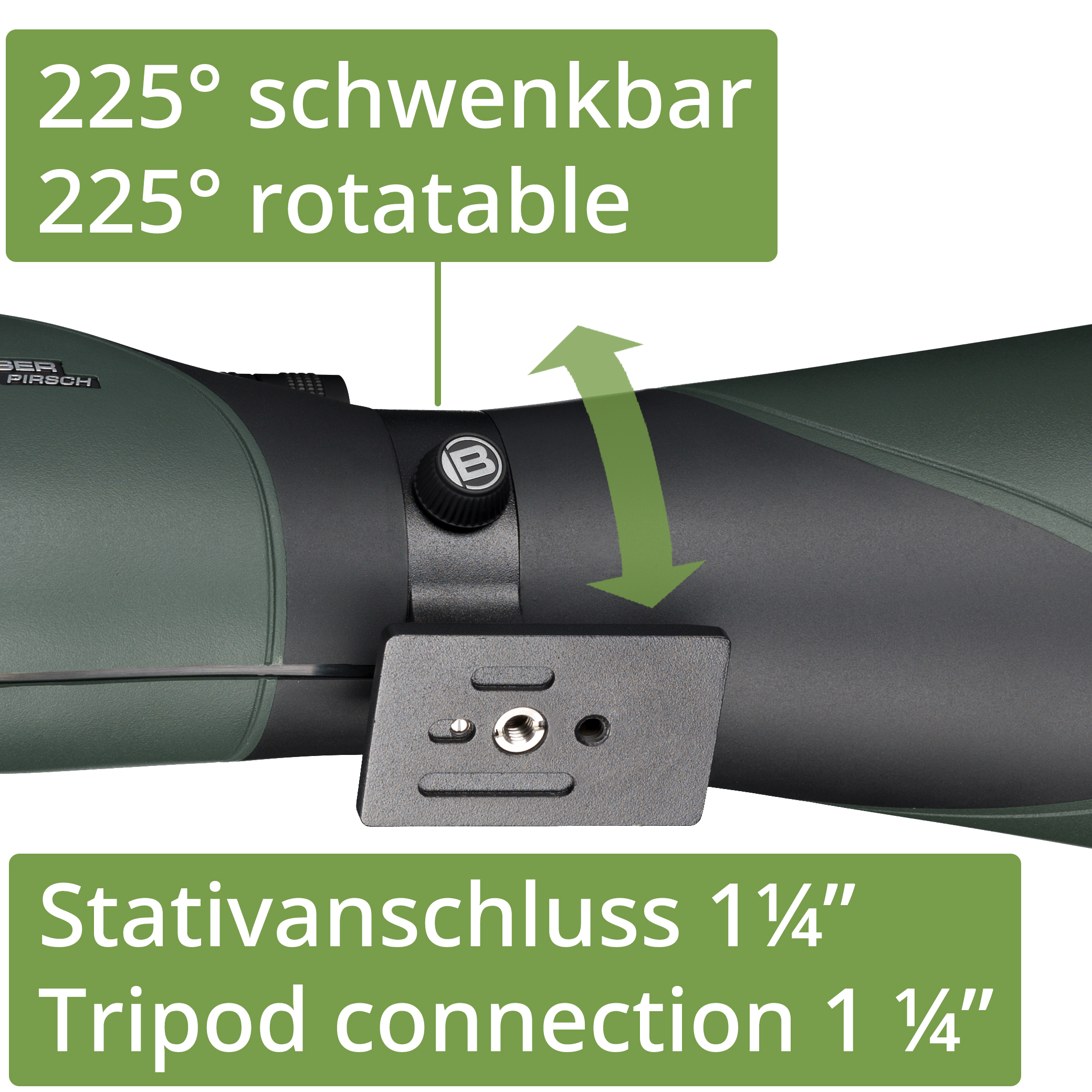 Longue-vue BRESSER Pirsch 25-75x100 Génération II avec Mise au Point DeLuxe 10:1