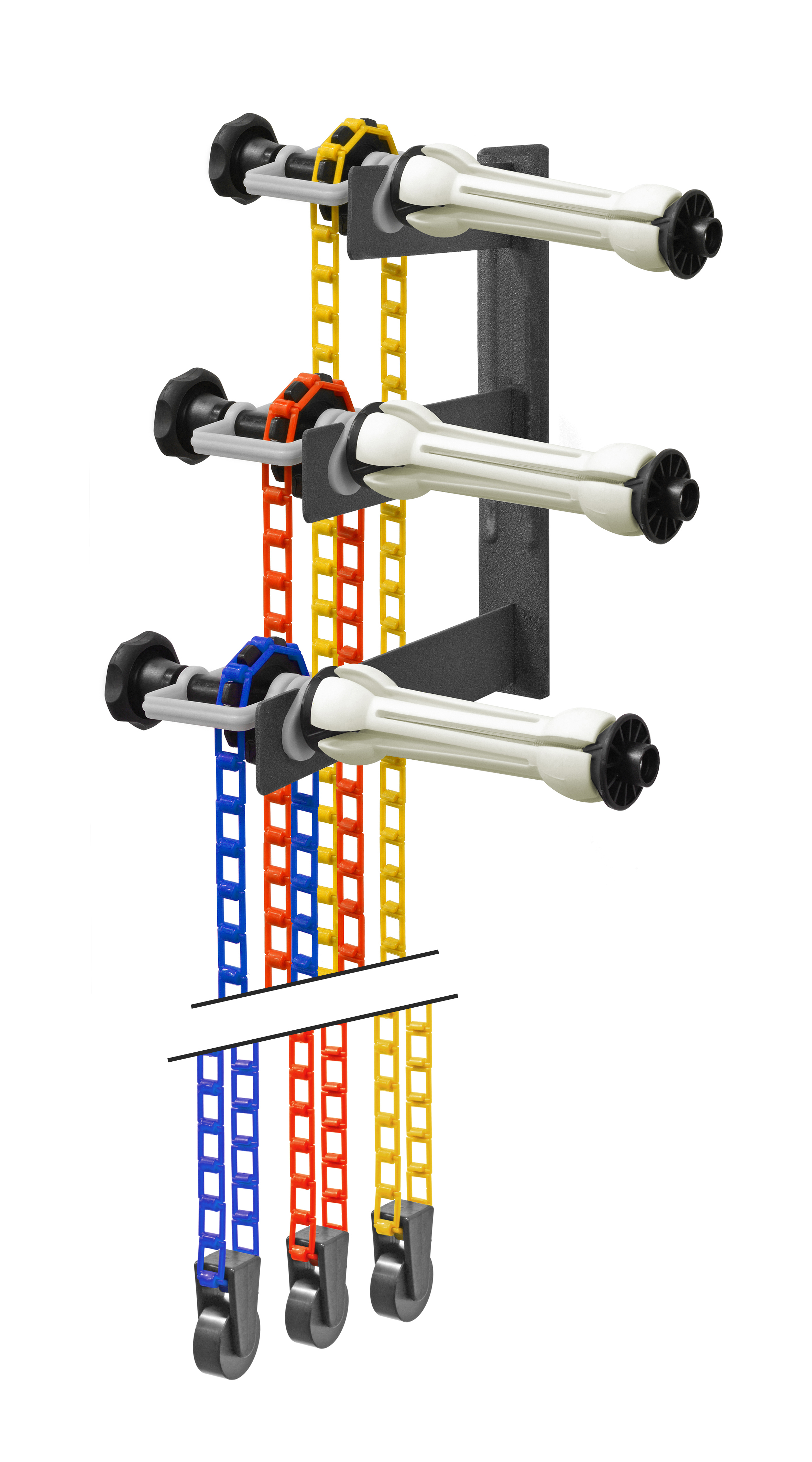 BRESSER MB-1 Système d'enrouleur pour 3 fonds de studio