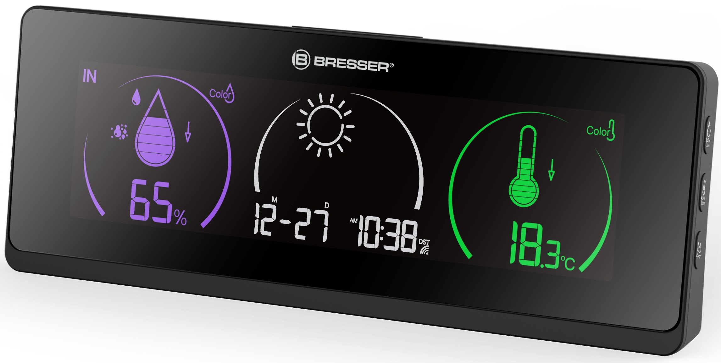 Station météo BRESSER ClimaTrend Life avec écran en couleur