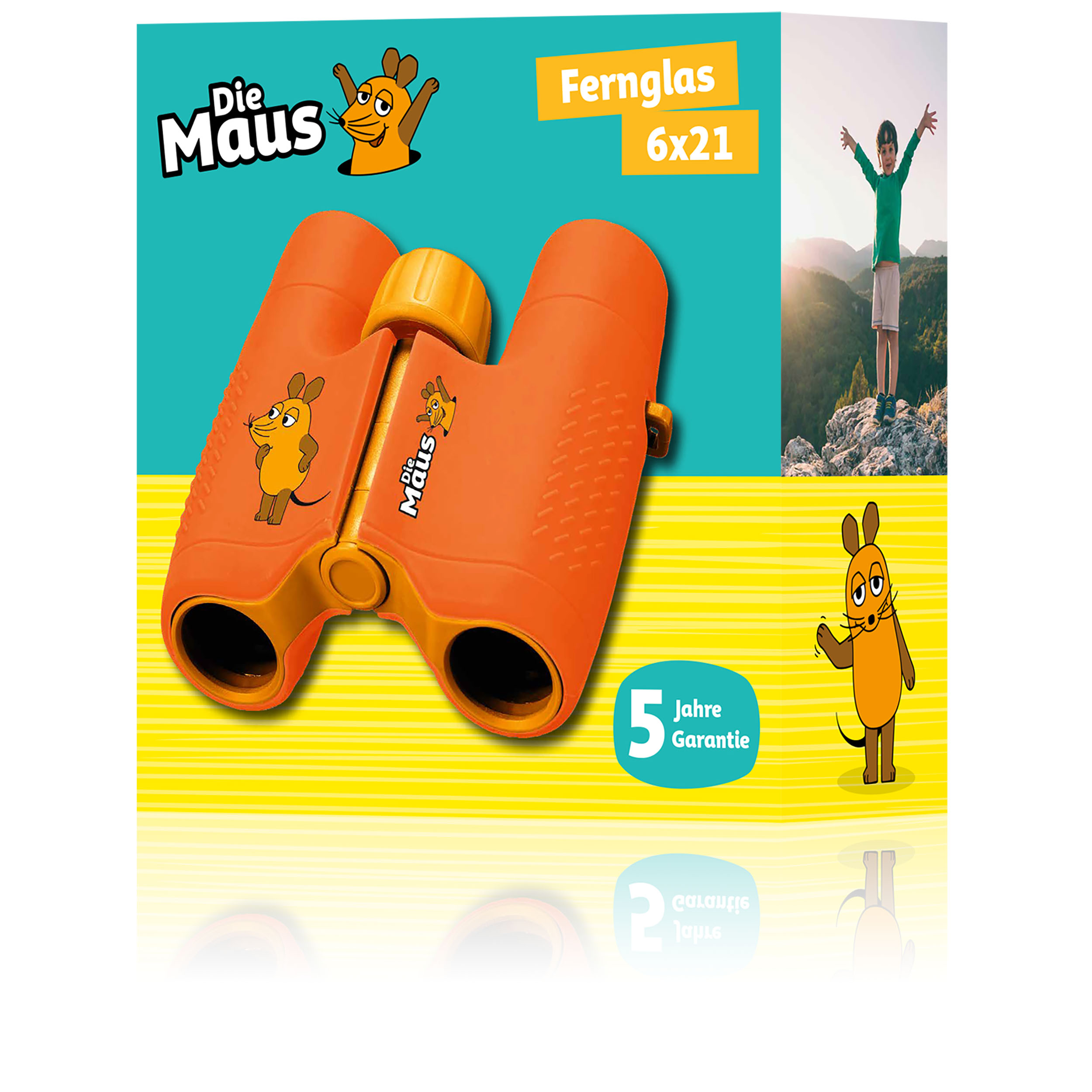 Jumelles pour enfants DieMaus 6x21 avec sac